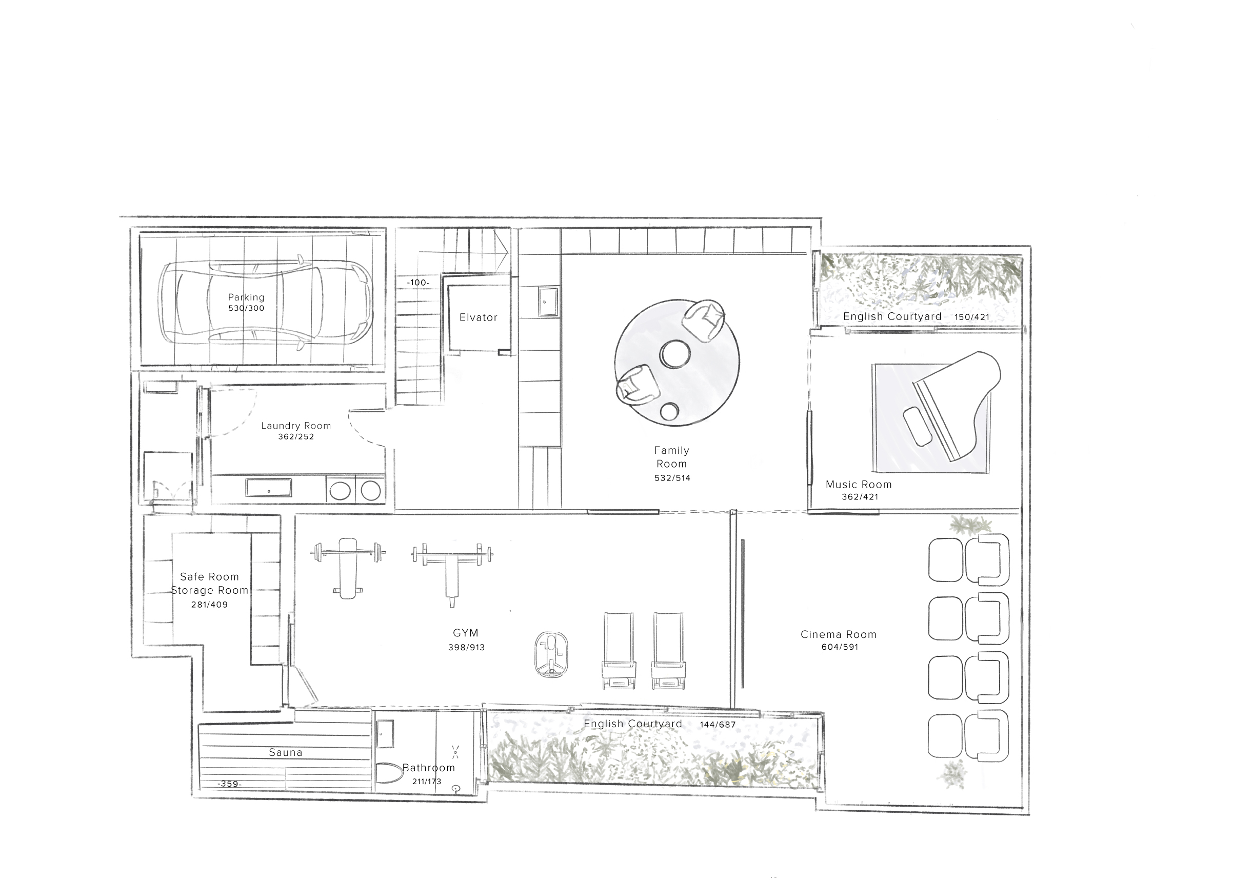 Lower Ground Floor plan