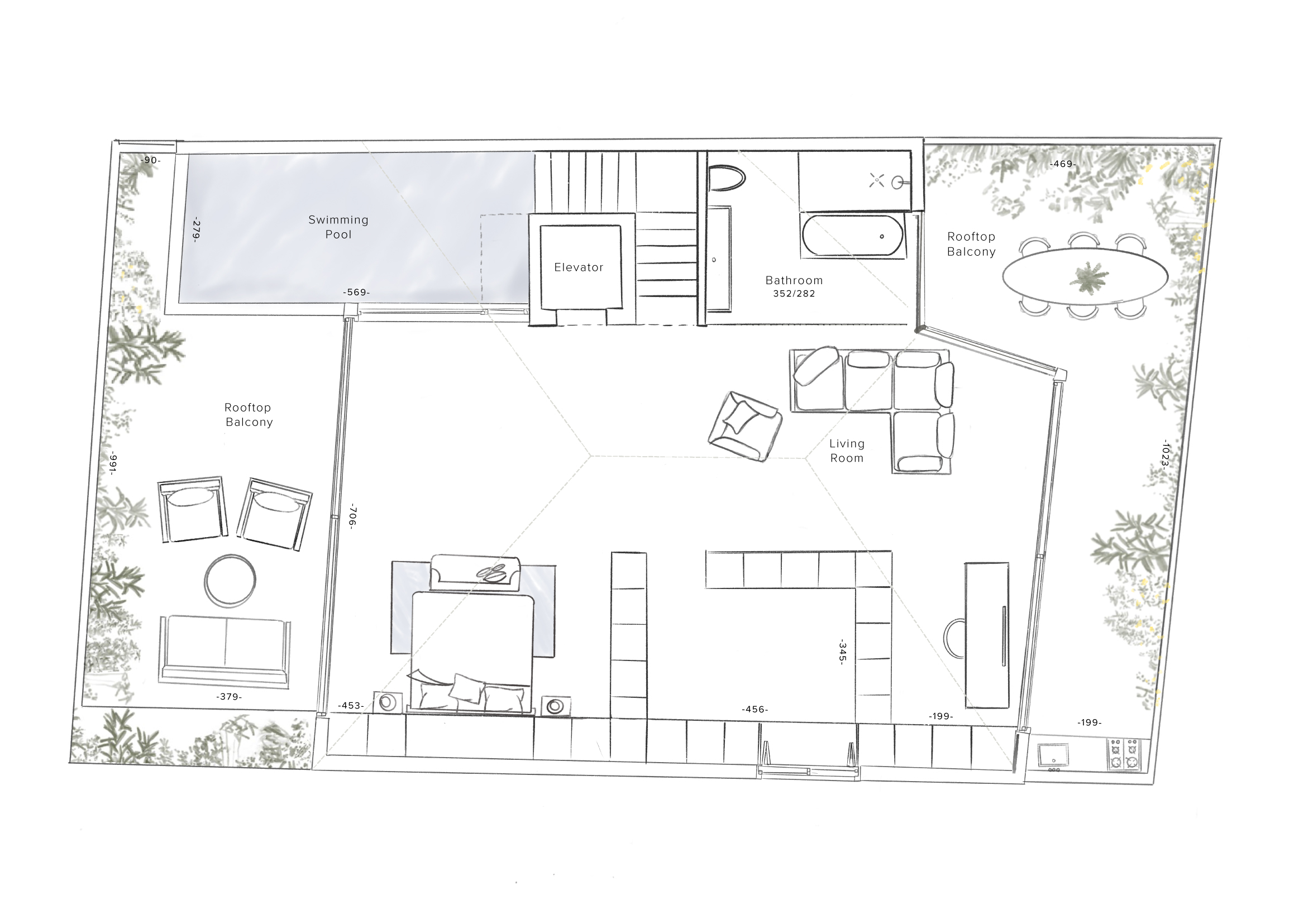 Top Floor plan